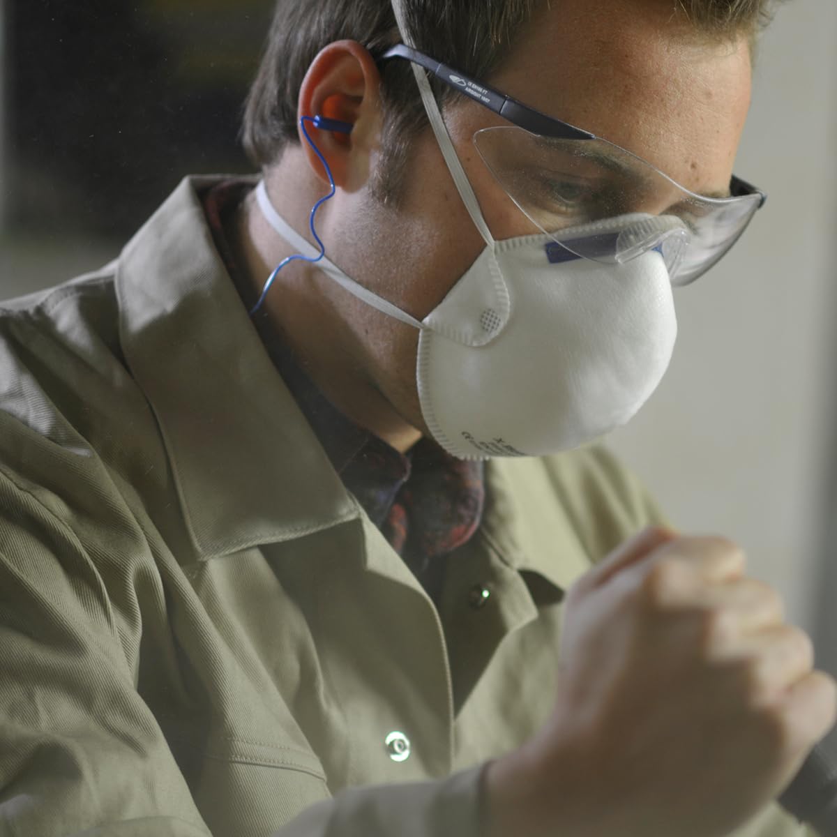Dräger X-plore 1310 FFP1 Masque de protection respiratoire | Protection buccale comme filtre efficace contre les poussières fines et les particules | 20 masques respiratoires en taille universelle