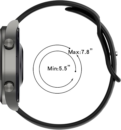 Miniatura 8 de BabyValley Bandas compatibles con TouchElex Harley Watch Correa ajustable de silicona suave correa deportiva de liberación rápida para TouchElex