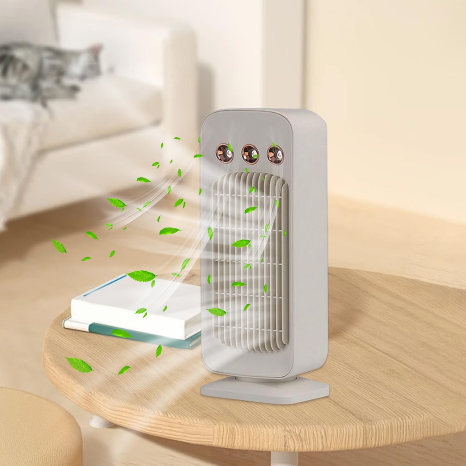 Générique Ventilatore Portatile Raffreddatore Ad Aria Doppio Motore Oscillante | Ventilatore Ad Acqua Portatile Per Camera Da Letto Per Casa Ufficio Camera Da Letto Soggiorno Esterno Sport
