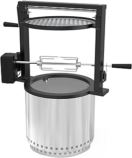 9 Functional Fire Pit Grill Ideas for BBQ Lovers 6 only fire Santa-Maria Style Rotisserie Rotating System for Solo Stove Ra...