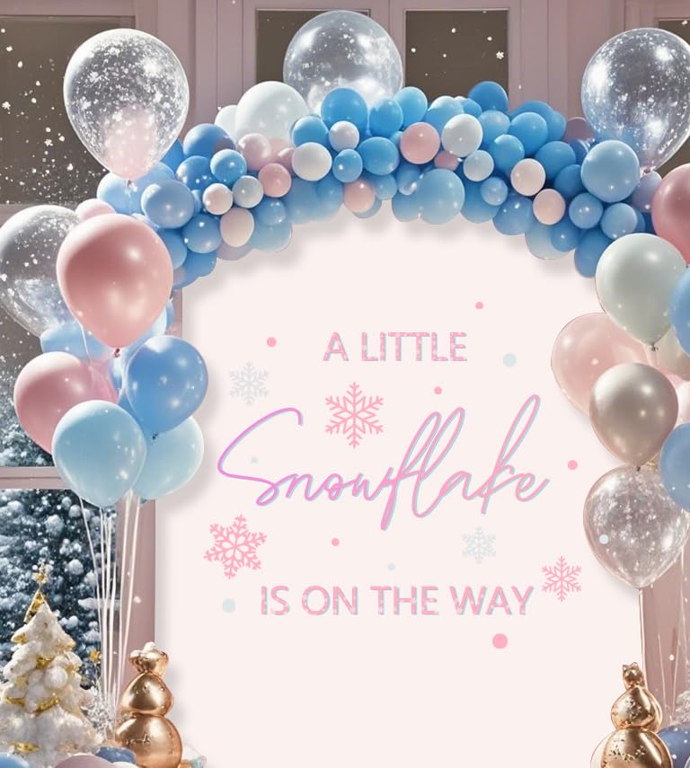 Adorno de Pared para Fiesta Baby Shower Copo de Nieve miniatura 7