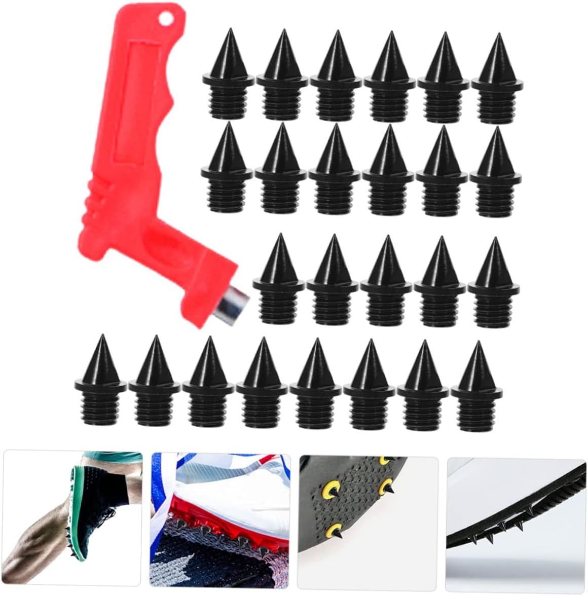 Kisangel Sports Spikes Track Spikes Hiking Spikes Running Shoes Replacement Spikes Outdoor Sprinting Spikes Shoe