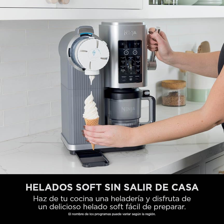 Miniatura 6 de Ninja CREAMi Scoop & Swirl, Heladera con 2 Tarrinas de 480 ml, Plata