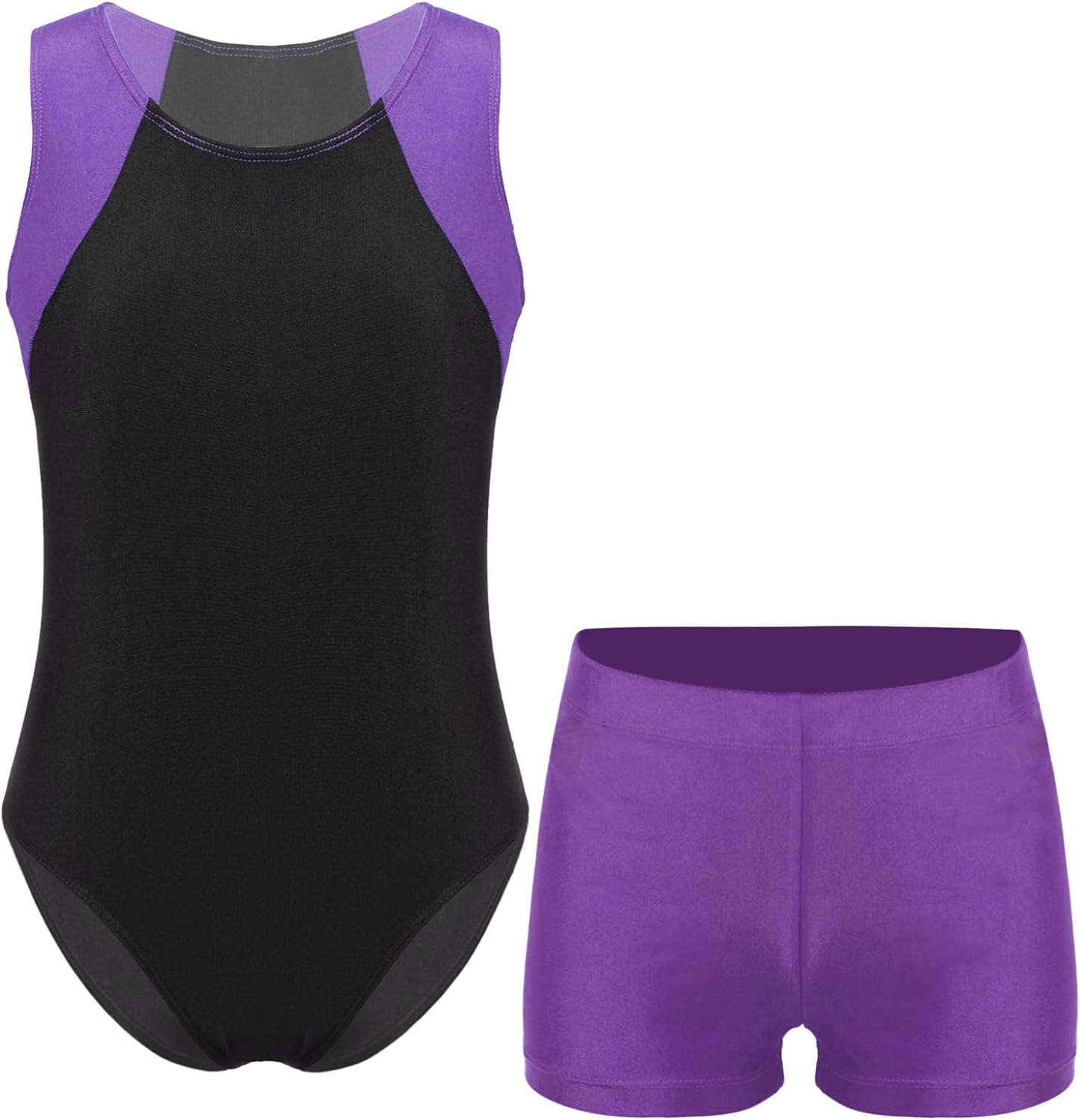 Ballettanzug Mädchen Mit Shorts - Baumwolle Rhythmische Gymnastik