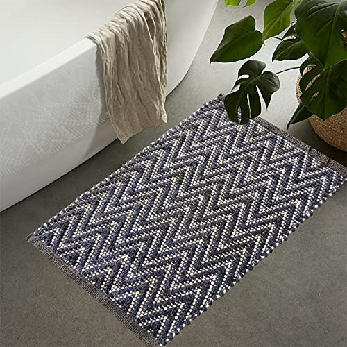 Image of Door Mats for Home | Door Mats for Home Entrance | Door Mat for Bathroom| Soft & Super Absorbent Mats for Shower | Washable, Non-Slip & Quick-Drying Mats (Pack of 2) (Multicolor 5)