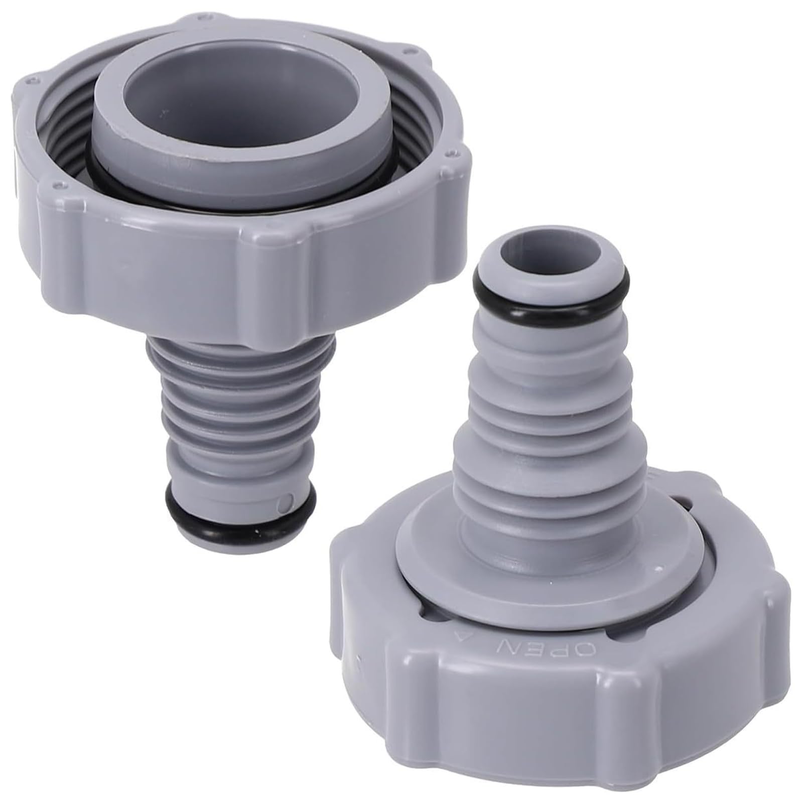 1/2 Set Valvola a stantuffo per piscina Adattatore per tubo