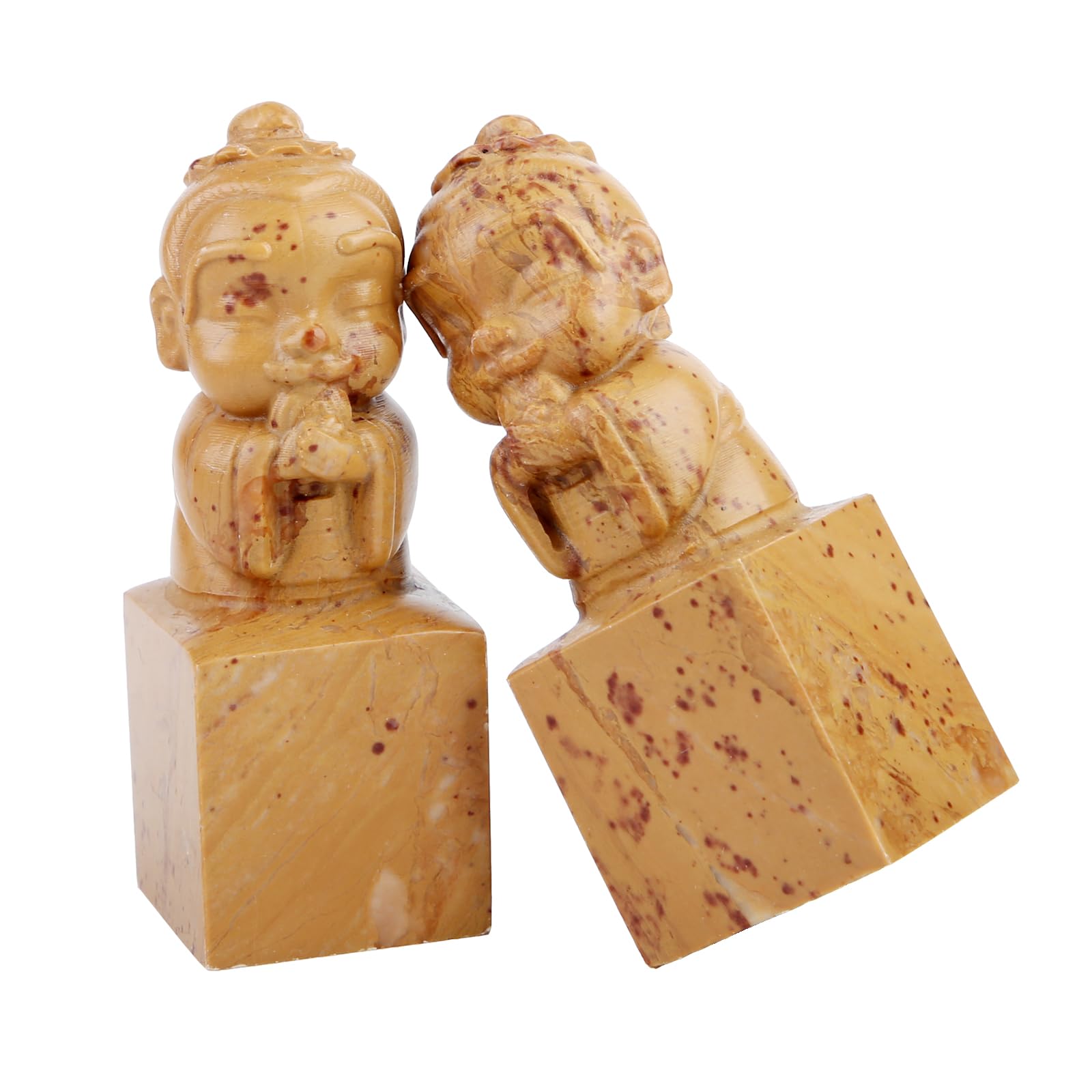 Amazon.co.jp: 【MLMK】篆刻 印材 寿山石 たかやまき 孔子像 孔聖人 至