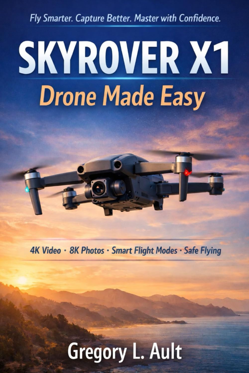 SKYROVER X1 Drone Made Easy: A Step-by-Step Beginner’s Guide to Capturing Stunning 4K Footage, Using Smart Flight Features, and Flying with Total Confidence (Gadget Mastery Series)