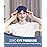 MZOO Luxury Sleep Eye Mask for Side Sleeper Men Women, Zero Eye Pressure 3D Sleeping Mask, Light Blocking Patented Design Night Blindfold, Soft Eye Shade Cover for Travel, Blue