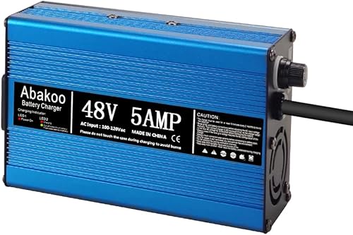 Miniatura 5 de Abakoo Fuente de alimentación del cargador de batería de 48V 5A para el carro de golf del coche del club, con el enchufe redondo de 3 pines