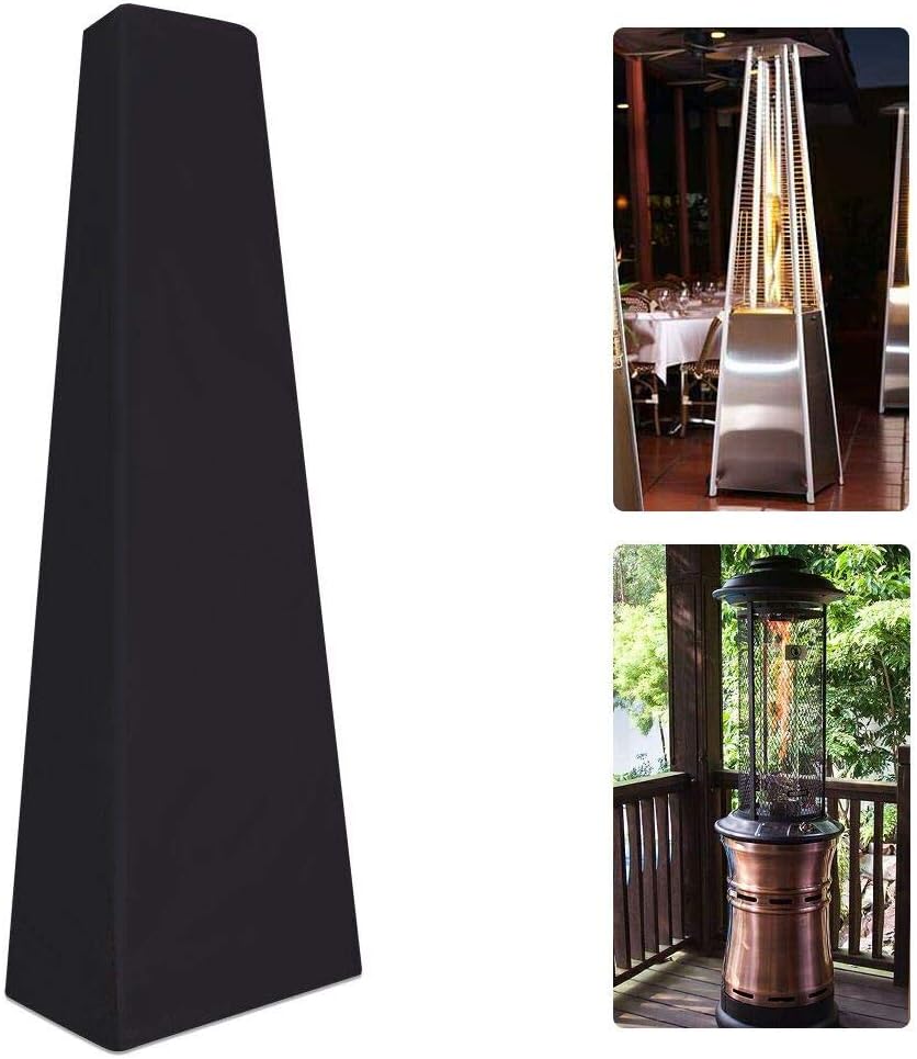 HNYG Full Length Patio Heater Cover, 87 Inch Heavy Duty Waterproof Outdoor Garden Heater Cover Protector for Pyramid Patio Heaters, Triangle Tall Heater Cover HYJJZ23