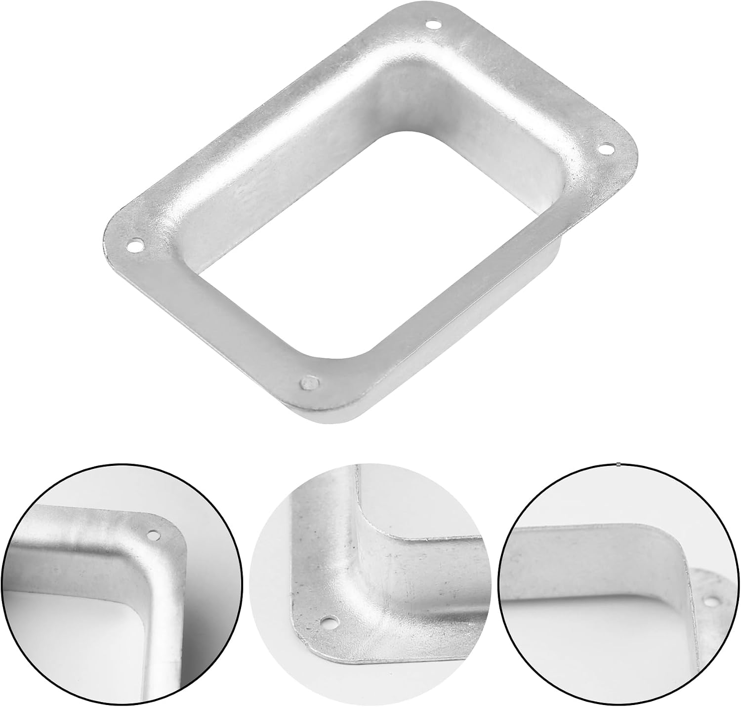 (2 Pack)Aluminum Gutter Downspout Outlet – 2" x 3" – Durable Rain Gutter Connector with 4 Pre-Drilled Holes for Easy Installation – Fits Standard K-Style Gutters – Rustproof & Weather Resistant