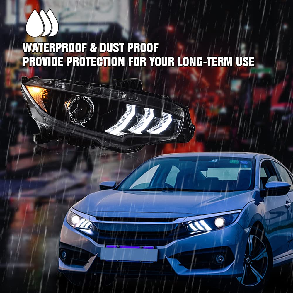 Amazon.co.jp: ホンダ シビック ヘッドライト 2016-2021 セダン