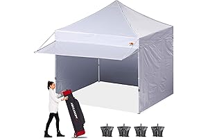 Pop up Canopy Tent with Awning and Sidewalls 10x10 Market -Series