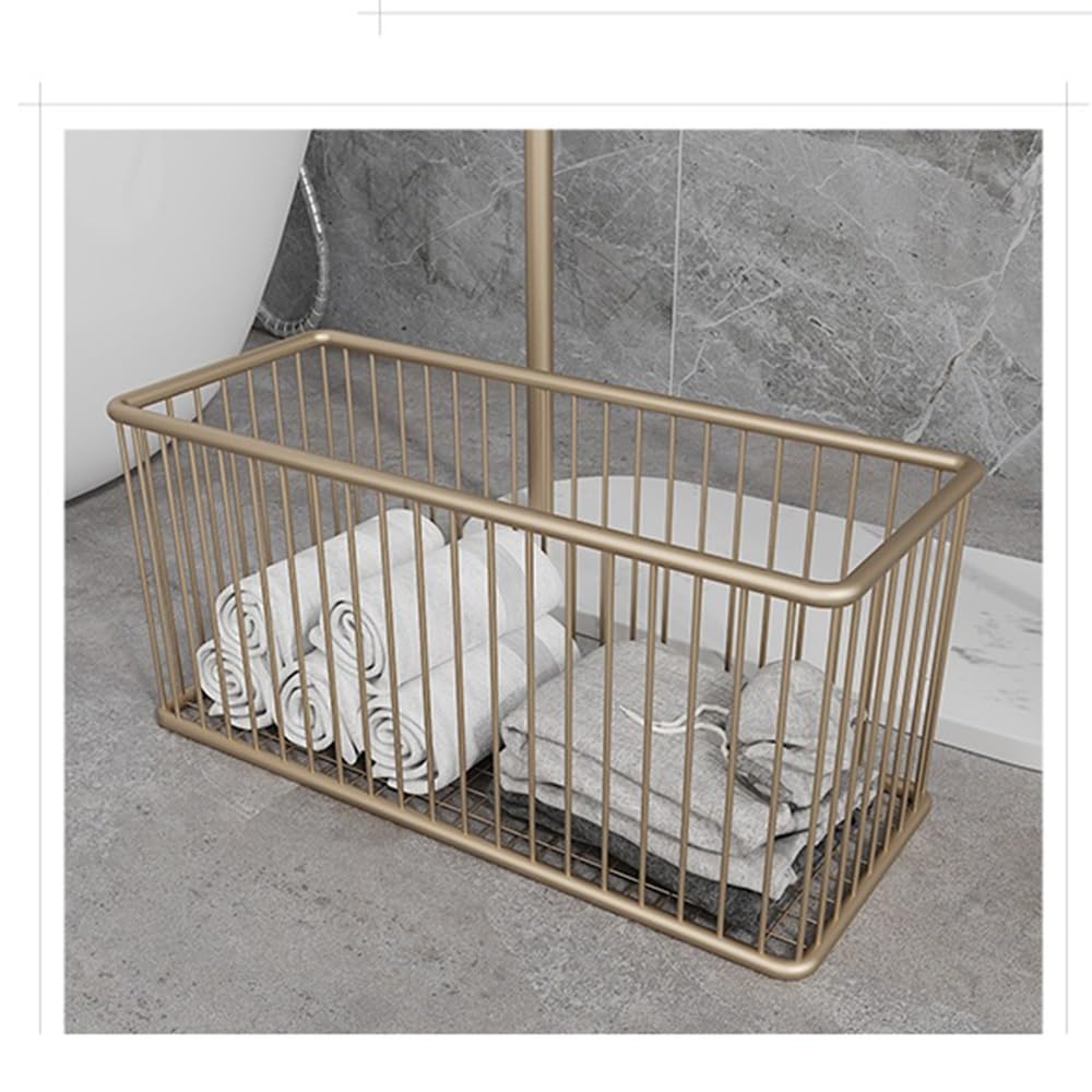 porta asciugamani da terra Portasciugamani da terra in marmo Portasciugamani da terra for bagno Portasciugamani da bagno for vasca da bagno bagno con doccia(Gold)