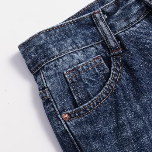 Boys' Jeans Wide Leg Pants Bone Breaking Design Fashionable Versatile Comfortable Fit Jeans Kids 3Y-16Y4