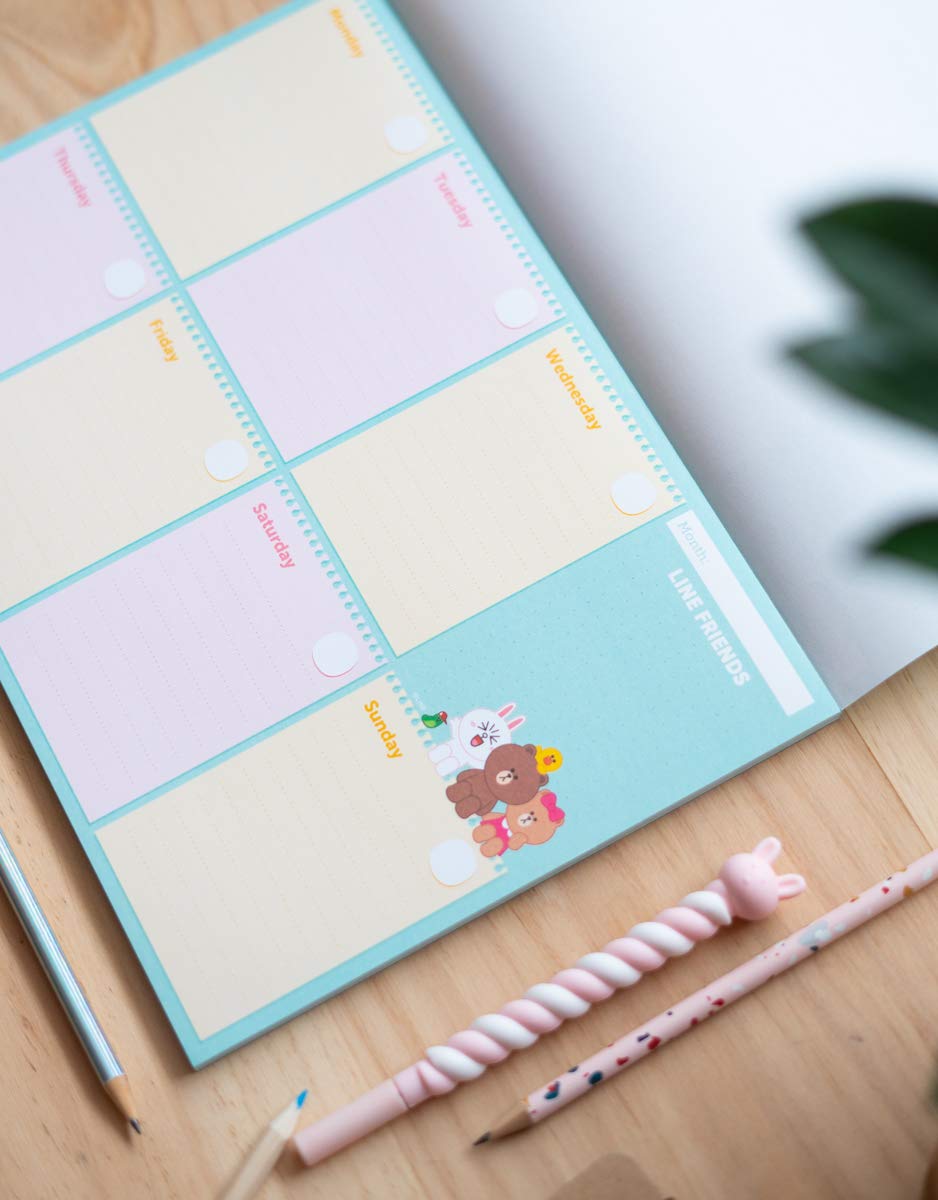 Planner Settimanale Da Tavolo A4 Ana Marin - 54 Fogli A Strappo, Agenda Organizer Senza Date - Foto 9