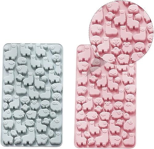 Miniatura 6 de 2 moldes de silicona para hornear de alpaca, moldes de chocolate para bricolaje, moldes para dulces con forma de animal para uso doméstico