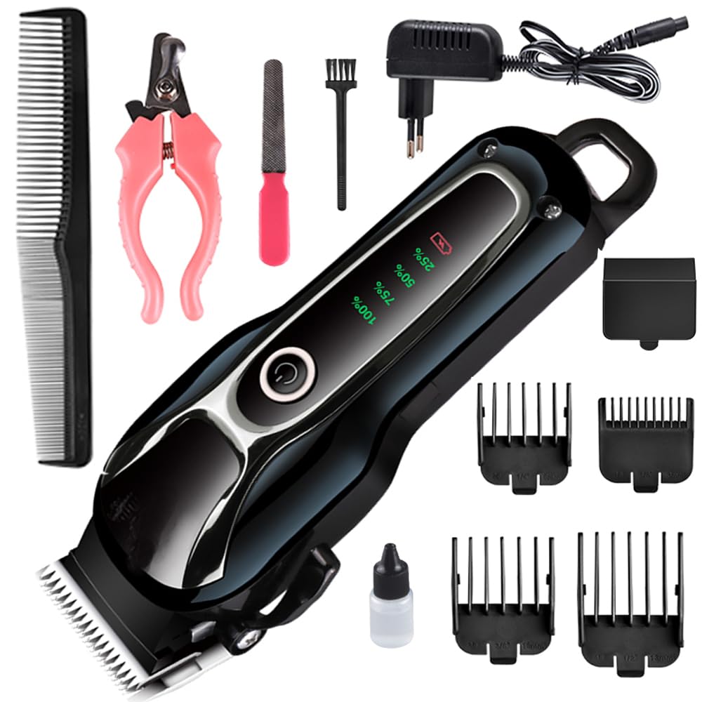Pet Grooming Hair Clipper for Dogs and Cats, Micro Electric with USB Charging and Light, Beard Trimmer (B0D3CJRHKJ) Amazon Price History, Amazon Price Tracker
