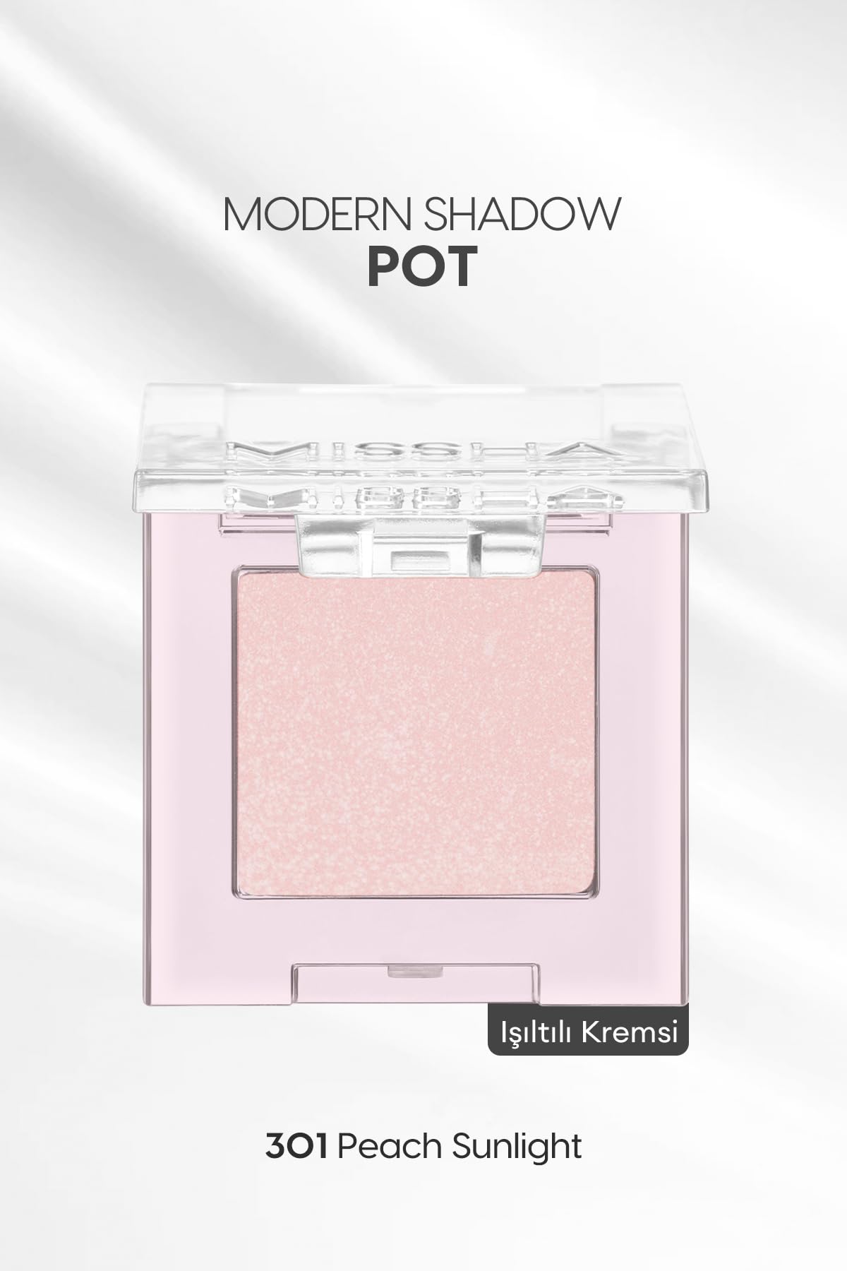 MISSHA Işıltılı Kremsi Dokulu Tekli Göz Farı Modern Shadow Pot (301 Peach Sunlight) 301 Peach Sunlight