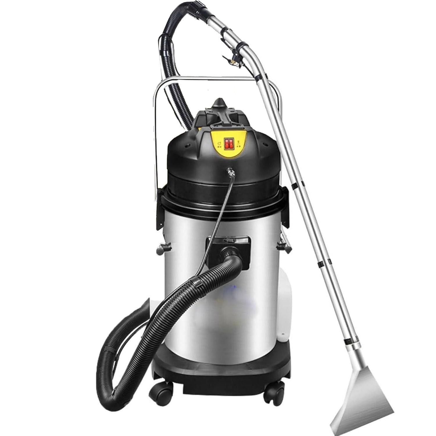 Commercial Carpet Cleaner Machine 3-in-1 Carpet Steam Cleaner 60L Stainless Steel Spraying Suction 6 Suction Heads for Rug