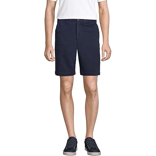 Lands' End Men's Big 9 Inch Comfort Waist Comfort First Knockabout Chino Shorts