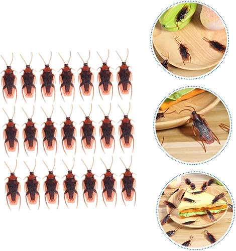 Miniatura 2 de Totority 300 piezas de goma falsa simulación divertida broma insectos abril fools broma juguetes falsos regalo de cumpleaños modelos para adultos