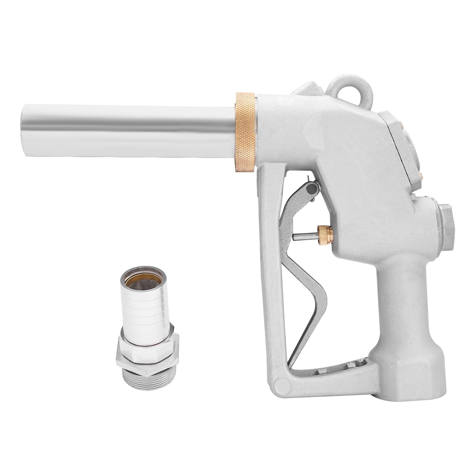 Automatic Shut-Off Fuel Nozzle, Modern Style Fuel Nozzle, Electroplating Fuel Gun 31.7-39.63gal (Silver)