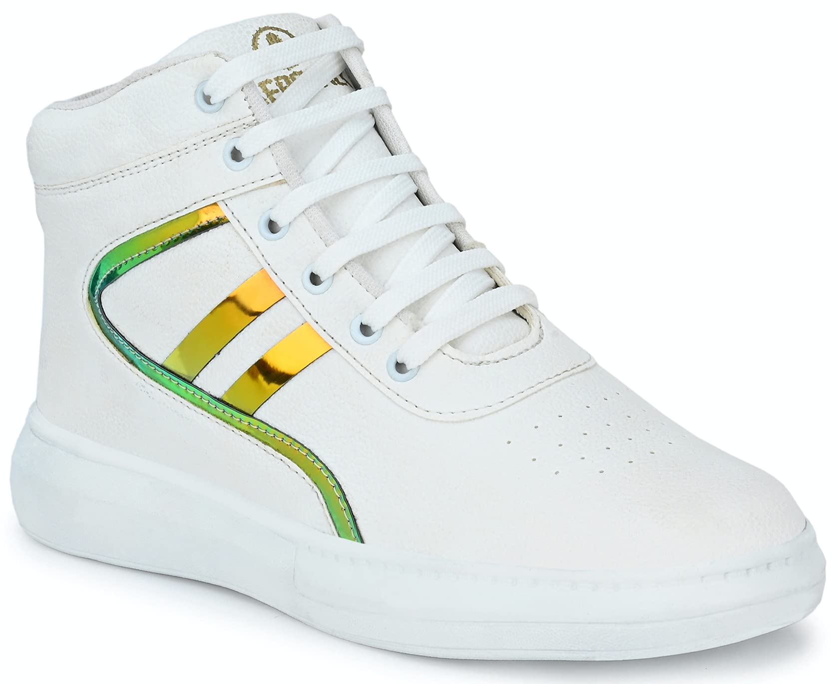 AFROJACK Mens White Synthetic Casual Lace up Shoes 7 UK/IND (B0978N32QP) Amazon Price History, Amazon Price Tracker