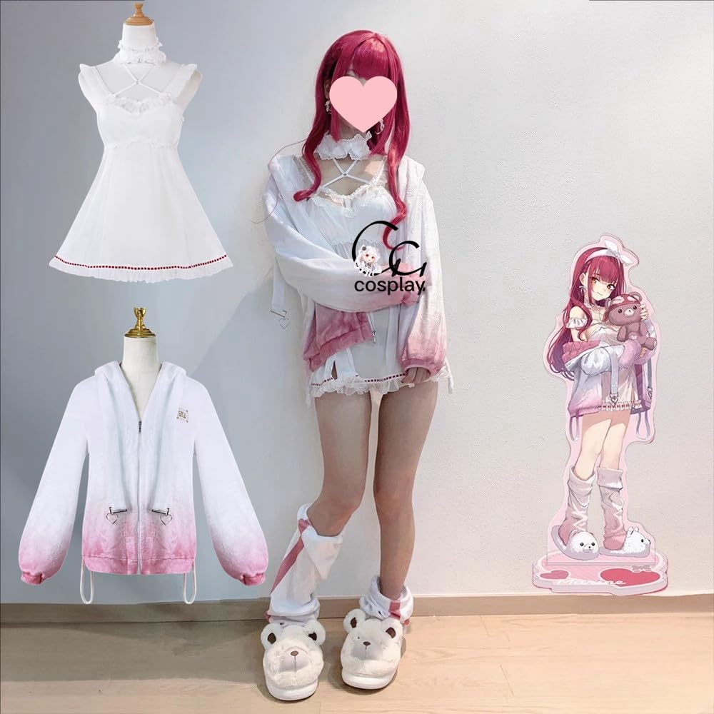 宝鐘マリン　コスプレ衣装　フルセット※ウィッグ付き Amazon.co.jp: vwcoser 宝鐘マリン コスプレ衣装 Houshou Marine