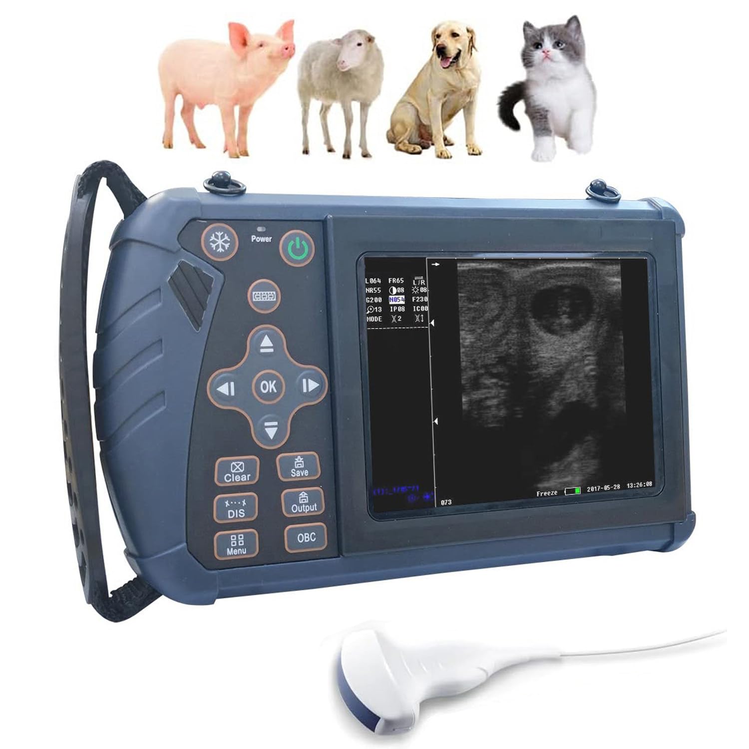 Tragbarer Veterinär-Ultraschall-Scanner für Trächtigkeit Hund Schafe & Schweine