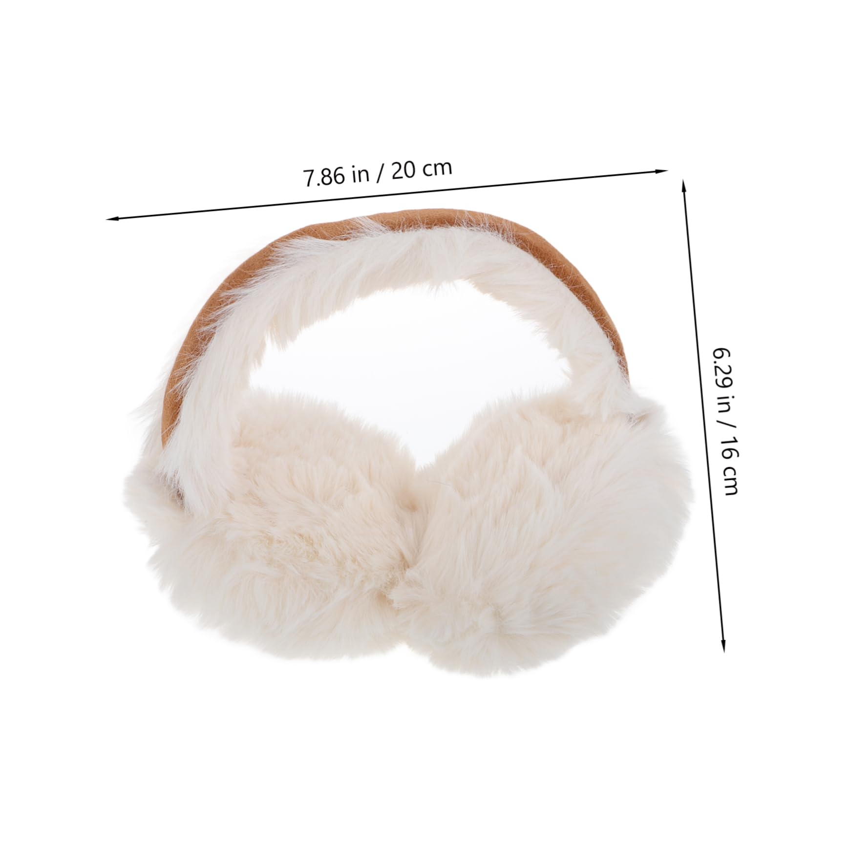 WOFASHPURET Faux Fur Earmuff for Winter Soft Plush Ear Warmers Foldable Design for Outdoor Activities Running Cycling Travel Durable and Portable Ear Protection