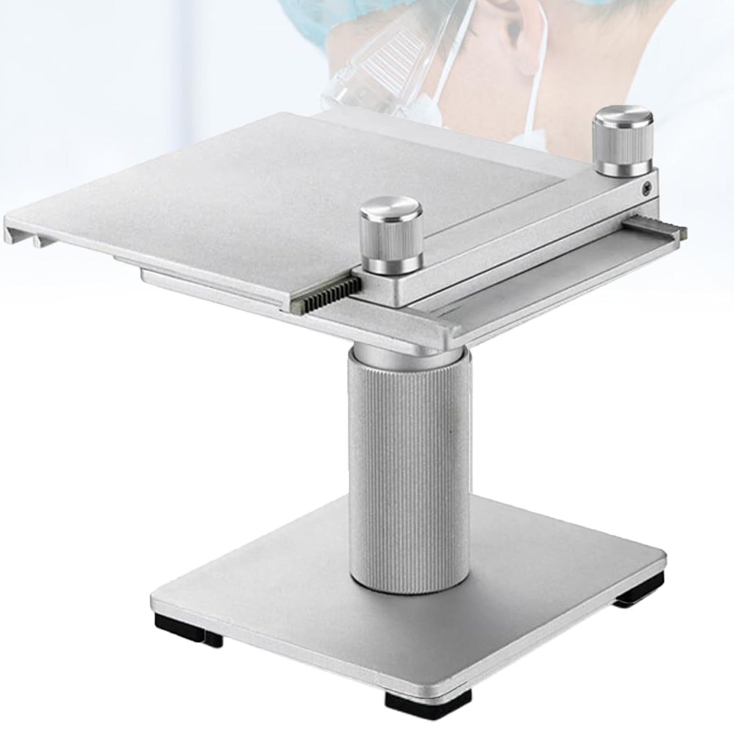 XNXYSMKJ X-Y Gliding Table for Microscope,Manual Slide Stage for Inspections,40mm Travel Distance,w/Vertical Raised Stand,for Inspections,Macro/Micro Photography