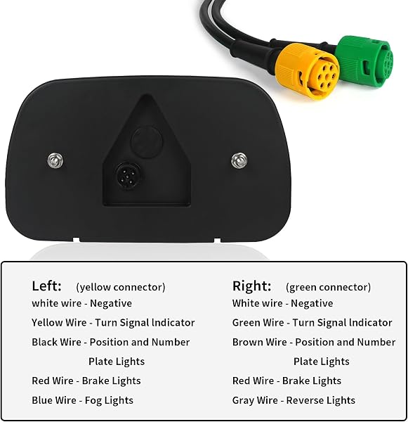 Luci per rimorchio posteriori 12V - 2 pezzi Luci per rimorchio Set di indicatori di direzione per caravan, trattore, camion, furgone, camion, camper - 5