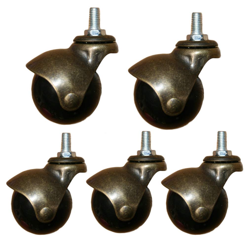 Roulettes pivotantes robustes roulettes pour meubles et chaises M10 lot de 5