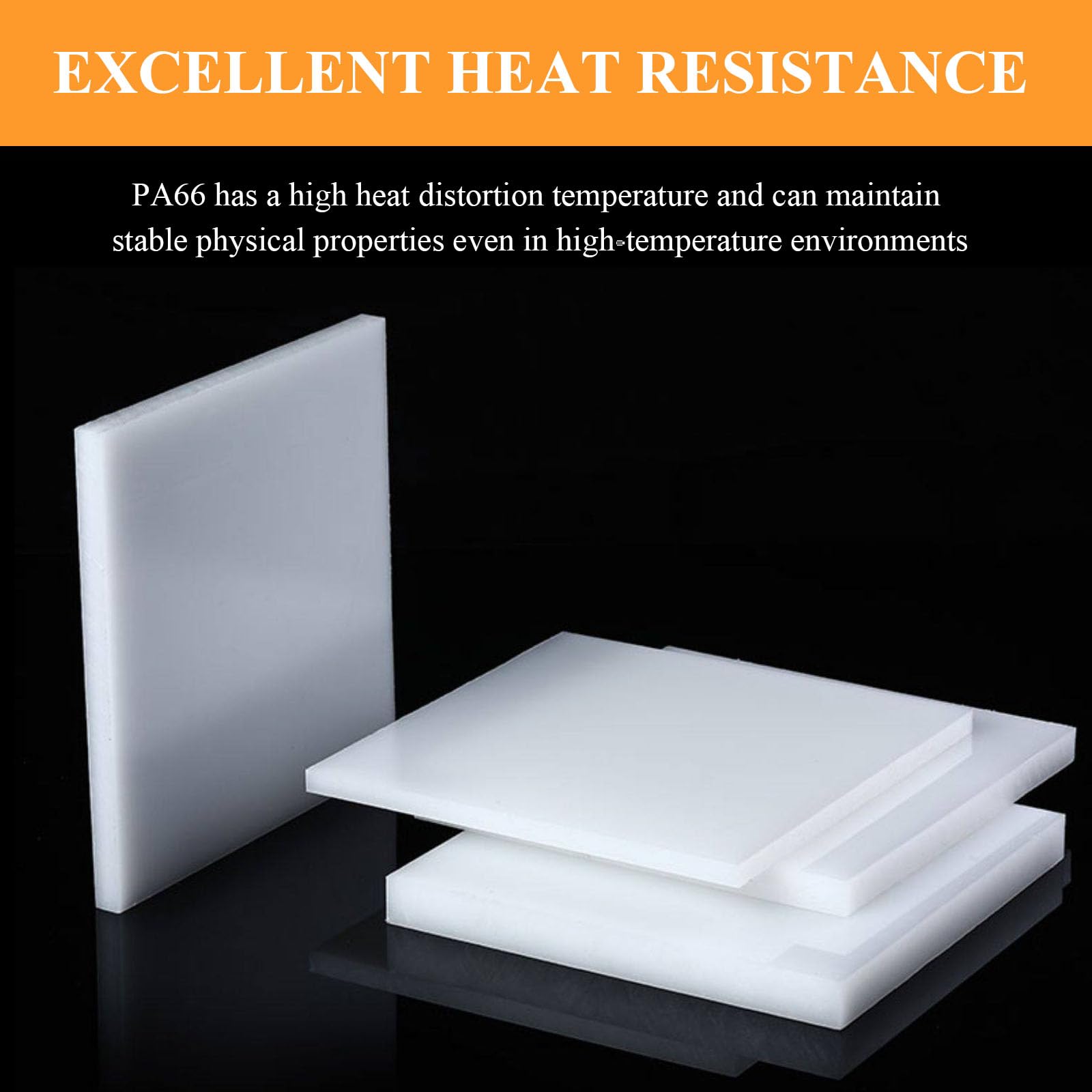Lastra Quadrata in Nylon Bianco 300×400×10 Mm - 300×400×30 Mm Adatto per Lavorazioni Fai da Te, Parti Meccaniche E Modellismo,300×400×30mm