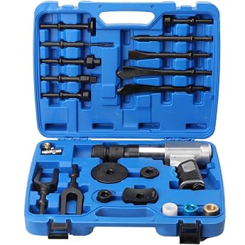 Vibro Compressed Air Chisel Hammer Set Vibro Compressed Air Chisel Air Hammer Kit Chisel Hammer Compressed Air Hammer Ball Joint Dismantling Hammer