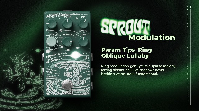 Amazon.com: Klowra Sprout Modulation Guitar Effects Pedal with 9