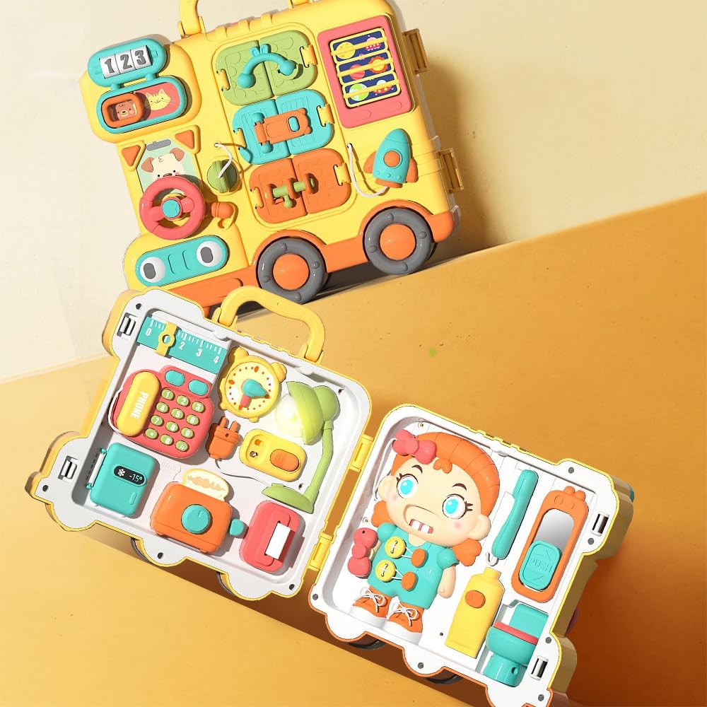 8-in-1 Musical Busy Board for Toddlers -9