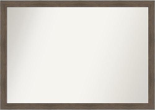 Amanti Art Espejo personalizado, espejo estrecho de madera dura, espejo de baño o espejo de tocador de baño sobre el fregadero (29 x 41 pulgadas),