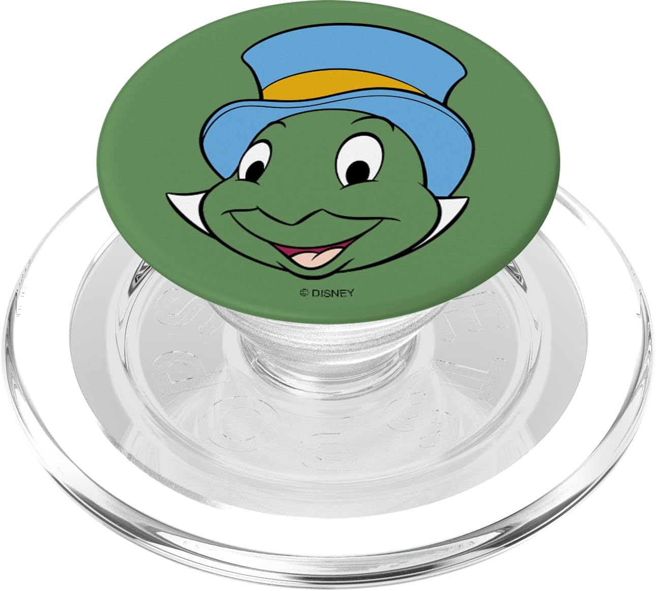 Disney Pinocchio Jiminy Cricket Green Big Face PopSockets MagSafe PopGrip for iPhone