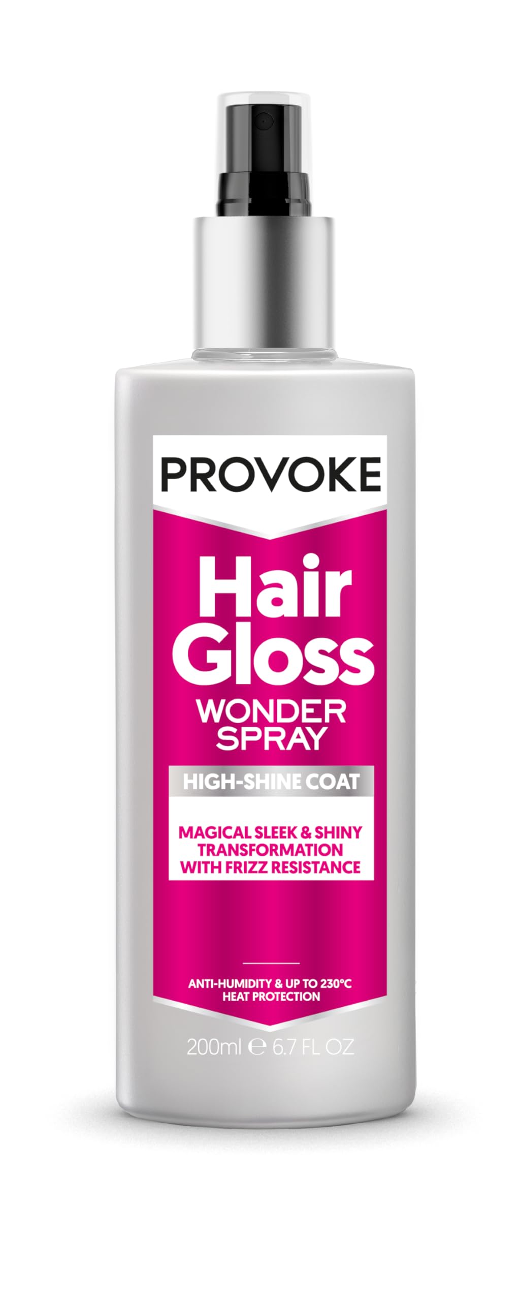 PROVOKE Hair Gloss High-Shine Coat Wonder Spray 200ml, For Shine And Finish, Lasting Gloss And Polish
