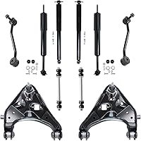 Vista 434 de Detroit Axle - Kit de suspensión frontal de 10 piezas para Dodge Avenger 2008-2014, Chrysler Sebring 2007-2010, 2 brazos de control inferiores, 2