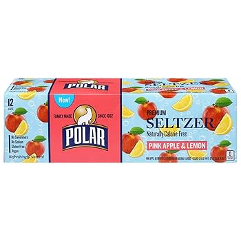 Apple - アクエリぽん Amazon.com: Polar Seltzer Water, Pink Apple & Lemon, 12 fl