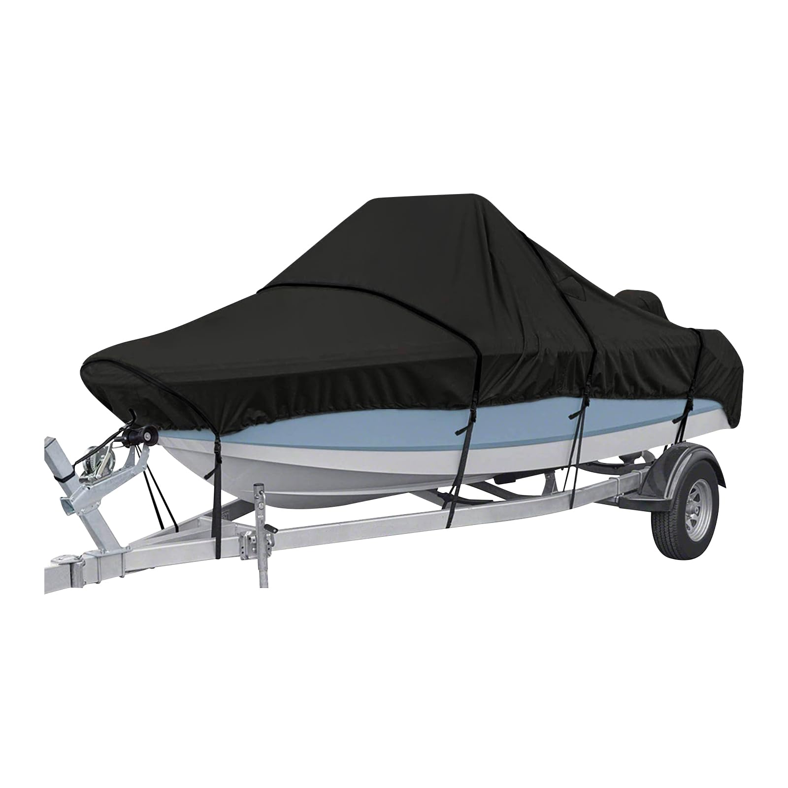 Ergocar Waterproof Boat Covers 420D 6 Meters*2.9 Meters Canvas Kayak Cover V-Shaped Hull Dust-Proof Uv-Proof With Storage Bags Suitable For Boats 17-19-Foot