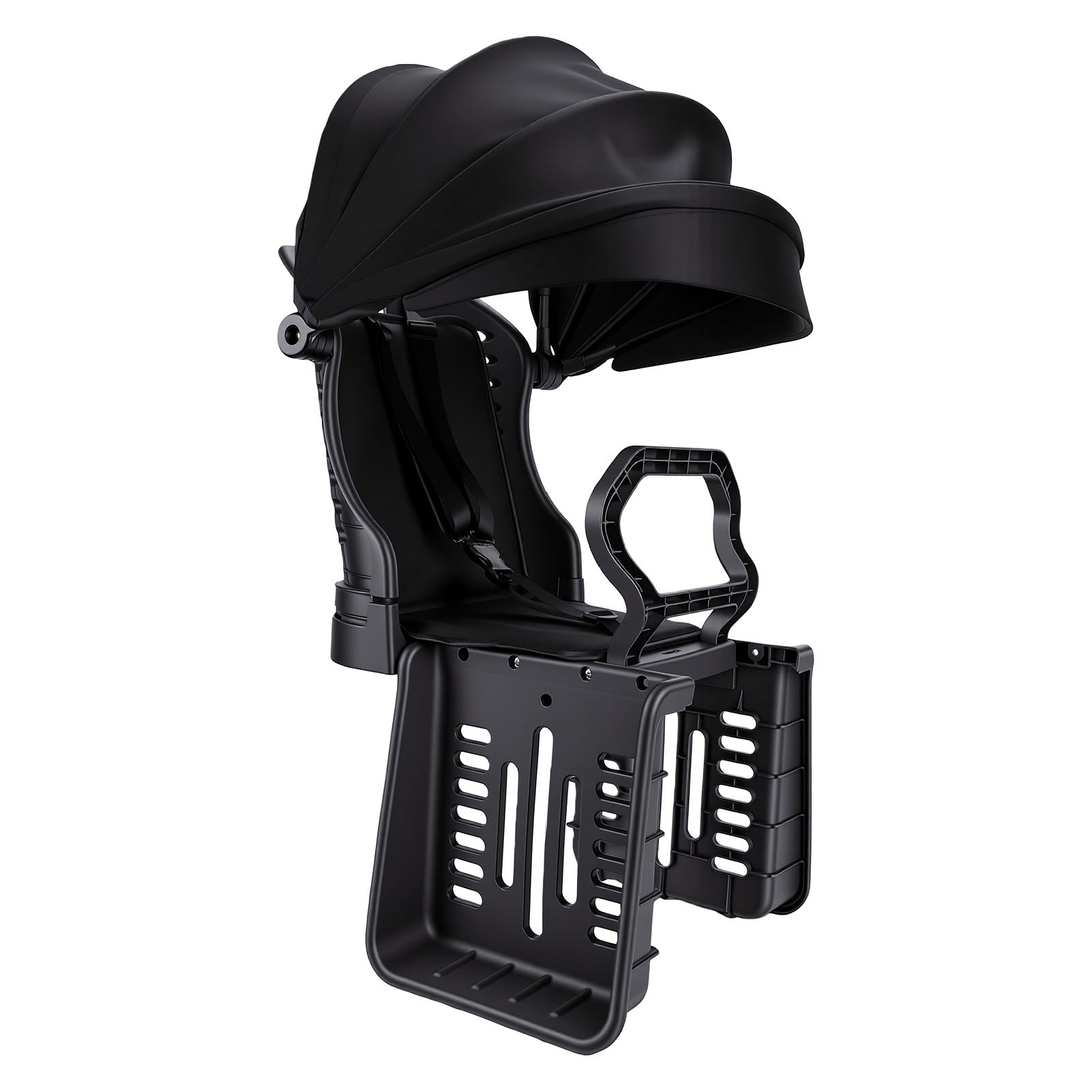 CHICIRIS Seggiolino Posteriore per Bici con Parasole, Imbracatura a 3 | Schienale Ventilato, Cuscino in Spugna Ad Alta Resilienza, Supporto per Bici Standard, Manubrio Antiscivolo