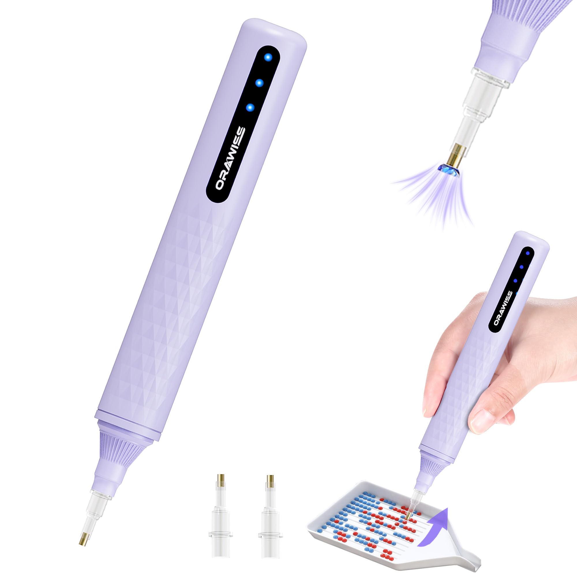 Orawiss Electric Diamond Painting Pen, Diamond Art Pen Vacuum Cordless