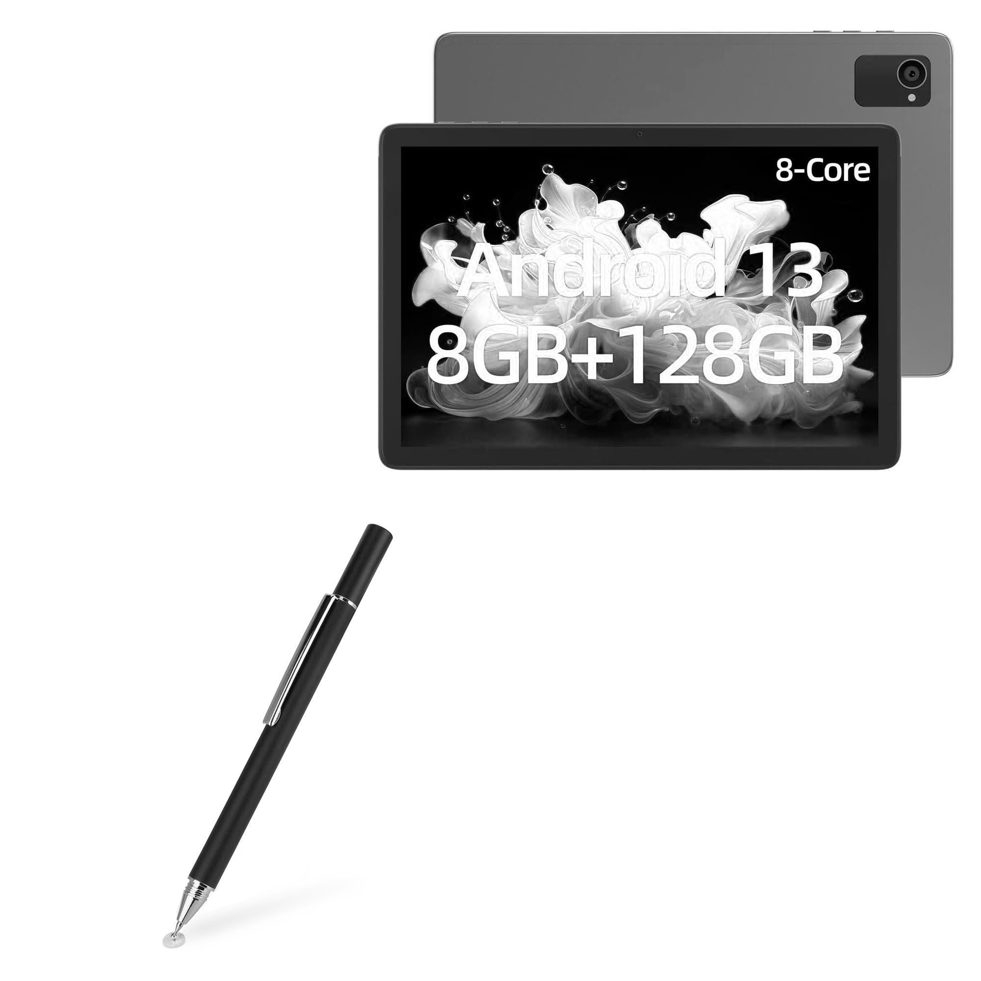 BoxWave Stylus Pen Compatible with plimpton PlimPad P8 Pro (10 in) - FineTouch Capacitive Stylus, Super Precise Stylus Pen - Jet Black