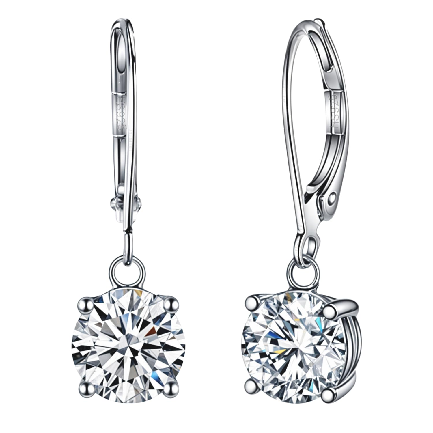 See full amazon price history chart for HIGHSPARK 925 Silver Dangling Lever Back Solitaire Earrings | 92.5 Sterling Silver and Diamond like Brilliance Sparkling Zirconia | Lovely Gift - Dangling Leverback HIGHSPARK 925 Silver Dangling Lever Back Solitaire Earrings | 92.5 Sterling Silver and Diamond like Brilliance Sparkling Zirconia | Lovely Gift - Dangling Leverback (B0D3QJD4X4) Amazon Price History, Amazon Price Tracker