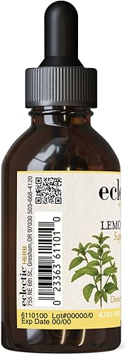 Miniatura 4 de Eclectic Institute Kids Herbs - Bálsamo de limón, sabor a limón, calmante y apoyo del sistema nervioso, 1 fl oz (1.0 fl oz)